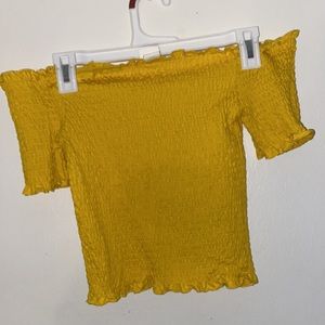 Small yellow halter top